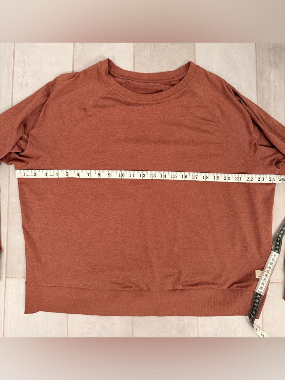 Vuori Halo Crewneck Pullover Long Sleeve Rust Brown Size XL/XXL - Picture 6 of 6